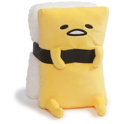 GUND Sanrio Gudetama The Lazy Egg Tamago Sushi Stuffed Animal Plush, White and Yellow, 9