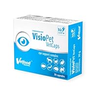 Vetfood VisioPet VetCaps | 30 Kapseln | Ergänzungsfuttermittel für Hunde und Katzen | Mit Antioxidantien