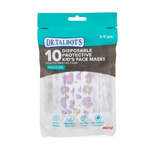 Dr. Talbot's Disposable Kid's Face Mask For Personal Health, Girl 2-5 Years, Prints May Vary, 10 Count #TOP5