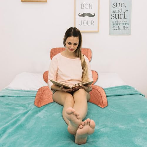 Support dorsal pour le repos au lit et coussin de lecture ergonomique - 2