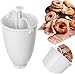One hand Donut Maker Manual Donut Maker Plastic Doughnut Machine Mold Biscuit Donuts Donut-Depositor Made Waffle Dispenser Donuts Kitchen Pastry Making Bake Ware Baking Tool