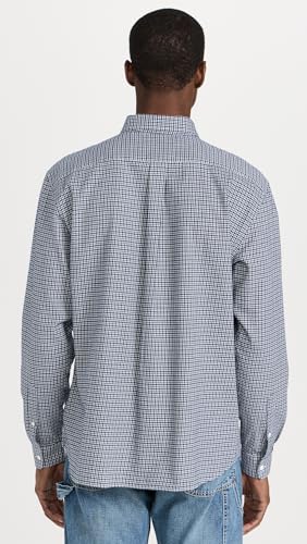 Lacoste Men's Regular Fit Twill Checkered Collared Button Down Shirt3