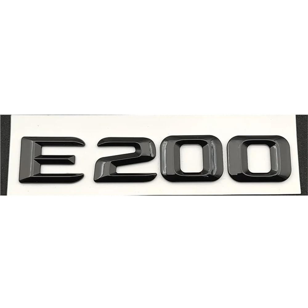 YTQMoreBNZ YYDStes Self-adhesive Letters Compatible With Car Stickers E200 E220 E260 E320 E350 CDI 4matic(E200 Black)