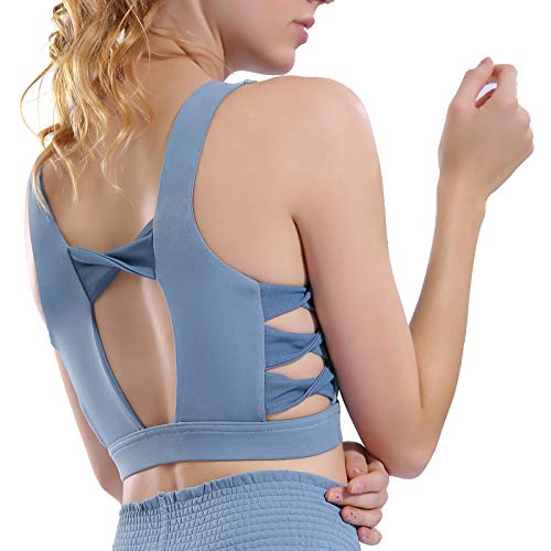 pedkit Sutiã esportivo feminino de secagem rápida push-up à prova de choque acolchoado corta-top bon