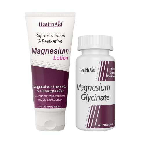 Image of HealthAid Magnesium Glycinate & Magnesium 10% - 100ml Sleep Lotion