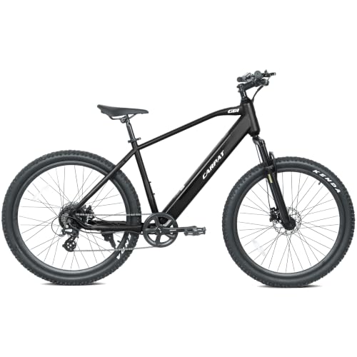 Image of Carpat GB1 Sport 27.5" Electric Bike for Adults - Electric Mountain Bike, 250W Motor, 36V 10.4Ah Removable Integrated Battery, Shimano Altus 7-Speed, Shimano Hydraulic Disk Brakes - Black
