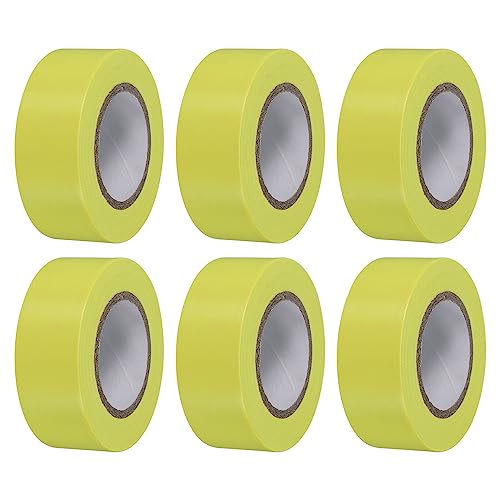Ruban jaune fluo PATIKIL en PVC résistant pour marquage d'arbres