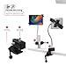 Tablet Gooseneck Desk Clamp Mount Holder – CTA Secure Anti-Theft Clamp Mount w/Universal Holder - iPad 10th Gen 10.9” - iPad 7/8 Gen 10.2” - Surface Pro 4 & 7.9 to 12.5” Tablets - Black - (PAD-HGTSB)