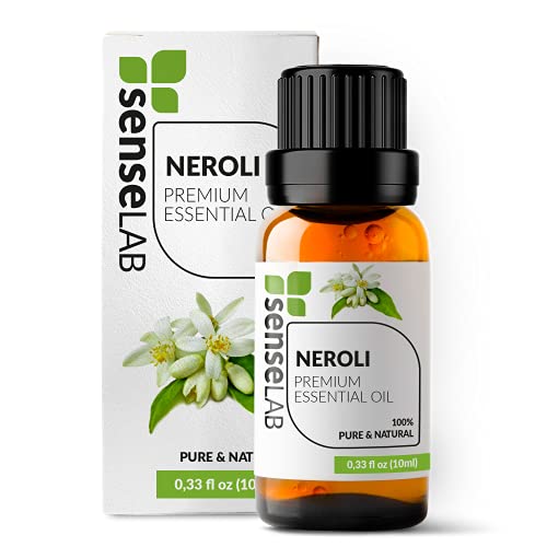 SenseLAB Neroli Essential Oil - 100% Pure Extract Neroli Oils - Therapeutic Grade Essential Oils - Oil Skin - Oil Hair - Oil Diffuser - Tree Oil Essential Oil (10 ml)