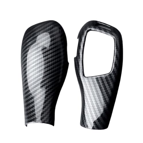 Voiture L'intérieur Pour BMW X5 X6 E70 E71 2008 – 2017 Couvercle Pommeau Levier Vitesse Fiber Carbone Accessoires D'intérieur Colliers Changement Vitesse 2 Pièces, Voiture Intérieur