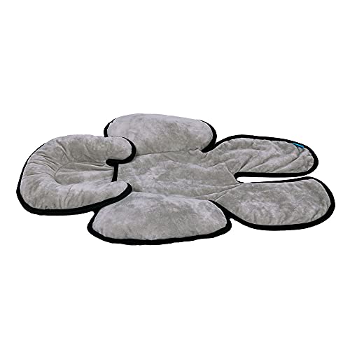 Clingo Almofada Para Bebê Conforto, Carrinho e Cadeirinha, Cinza/Preto