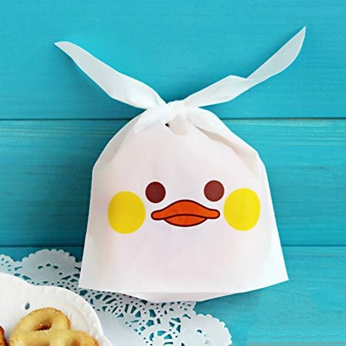 BeesClover 50pcs/Set Cute Long Ears Bunny Packaging Bag Candy Cookies Moon Cake Bag Duck