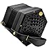 Trinity College AP-3530A Anglo-Style 30-Button Concertina – Satin Black – Leather Bellows, Brass Reeds & Hard Case