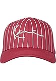 Karl Kani Gorra unisex KA-233-003-2 KK Signature Ziczac Pinstripe, rojo, Talla única