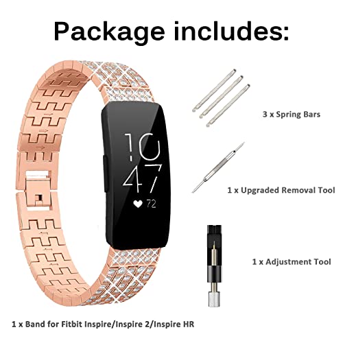 Miimall Pulseira Fitbit Inspire compatível, pulseira Inspire 2, pulseira Inspire HR com pulseira de