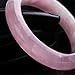 LiZiFang Genuine Pink Natural Rose Quartz Crystal Fashion Bangle Inner Diameter 58mm