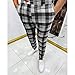 Ymosrh Men Stacked Pants, Track Pants Men's Slim Fit Pants Casual Mens Black Chinos Fashion Stretch Dress Pants Plaid Pants Business Suit Casual Golf Utility Lightweight Kakies Tapered (XL, Black)