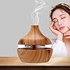 300ML USB Air Humidifier Electric Aroma Diffuser Mist Wood Grain Oil Diffuser For Car Office Home Have 7 LED Light Humidifiers #1