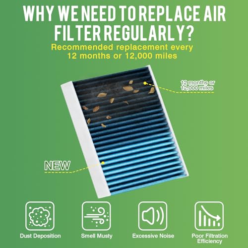Image of Cabin Air Filter & Engine Air Filter Kit Fit for Kia Telluride 3.8L 2020-2026, Hyundai Santa Fe 2.0L /2.4L 2019-2020 Air Filter for My Car Replace#28113A9100 WP10367 97133J5000 Car Accessories