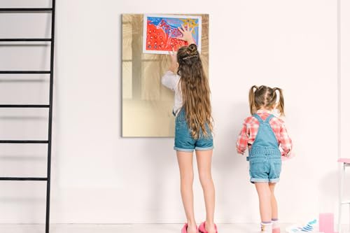 Tableau magnétique en verre écriture fluide 70x100 effaçable pour organisation travail - 4
