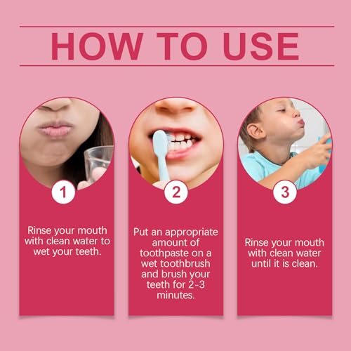 Natural Probiotic Hydroxylapatit Zahnpasta für Kids, Kinder Hydroxyapatite Toothpaste Mit Fruchtiger Erdbeere, Geeignet füR Erwachsene & Kinder Hilft Bei Empfindlichen ZäHnen (2) – Bild 7