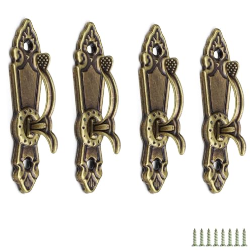 Ganchos Cortinas, 0XBIT 4 Piezas Recoge Cortinas Aleación Zinc, Corbata Amarre Cortina con Tornillos, para Cortinas Pared, Cortinas Ventana, Toalla, Bolsa