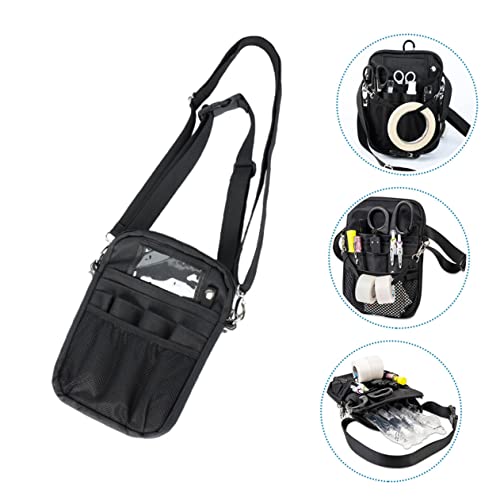 Pochette infirmière bandoulière en maille avec multiples compartiments pour outils médicaux - 4