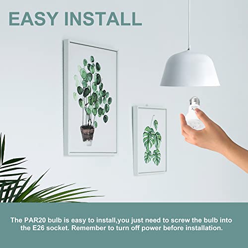 Image of LumStory 12-Pack PAR20 LED Light Bulbs, 3000K Warm White, Dimmable Flood Light Indoor Outdoor, 7W 50W 60W Halogen Replacement 600LM, E26 40 Degree Narrow Spot Light for Recessed Ceiling Lighting