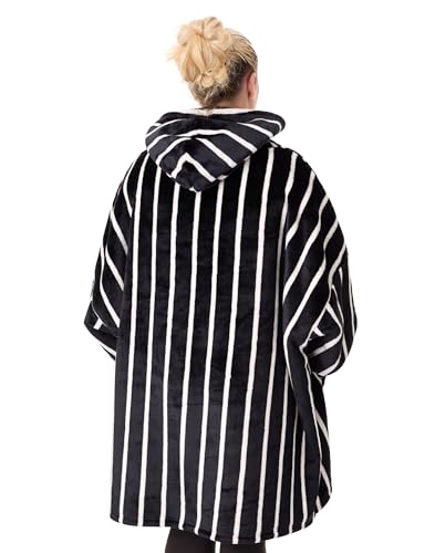 Disney The Nightmare Before Christmas Blanket Hoodie Options All Over Print OR Striped Jack Skellington Adult Sherpa3