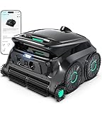 WYBOT OS600 Poolroboter Akku Für Wand Und Boden, Kabelloser Poolroboter Mit 120 Min Laufzeit, Intelligente Navigation, Auto-Park Für Inground- Und Aufstellpools,Schwarzgrün