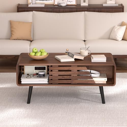knocetx Mid Century Modern Coffee Table - Coffee Table for Living Room, 39.4