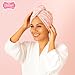 The Vintage Cosmetic Company Hair Turban Pink Polka Dots, Soft Microfibre Hair Wrap for Women and Girls, Absorbs Moisture Faster and Reduces Drying Time with a Vintage Touch
