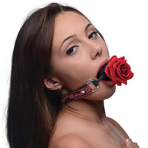 Ball gag avec rose Master Series pour soumission bds m et jeux de rôle