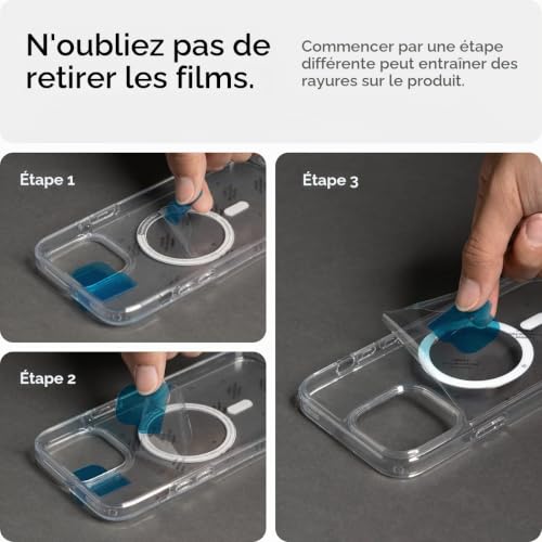 Coque iPhone 13 Pro Max MagSafe Spigen Ultra Hybrid finition premium transparente - 3