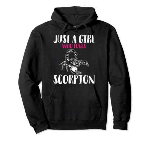 Just A Girl Who Loves Scorpion - Regalo divertido para amantes de hombres y mujeres Sudadera con Capucha