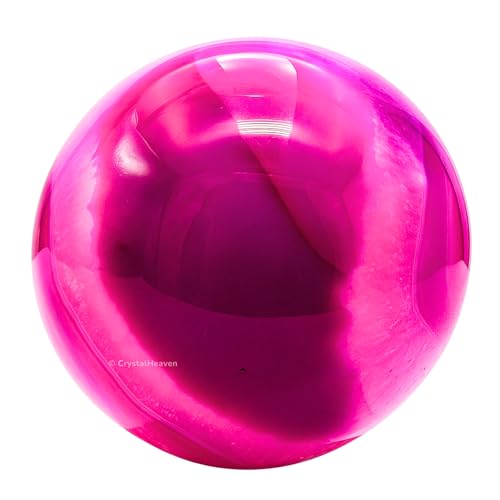 Image of Certified Pink Onyx Crystal Ball for Meditation - Premium Crystal Vastu Items for Home and Feng Shui Items for Good Luck - Ideal for Pooja Supplies and Spiritual Practices (1.5 inch Inch)