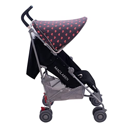 JANABEBE Hood Canopy Compatible with Maclaren Quest (Fluor Heart)
