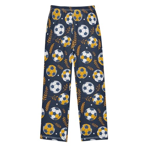 Pajama Pants Football and Grass Long Sleep Pants Lounge Bottoms