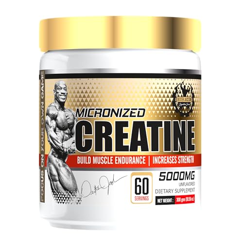 DEXTER JACKSON Gold Series Creatine | 300g | 60 Servings | Premium Micronized Creatine Monohydrate for Strength, Muscle Growth & Recovery