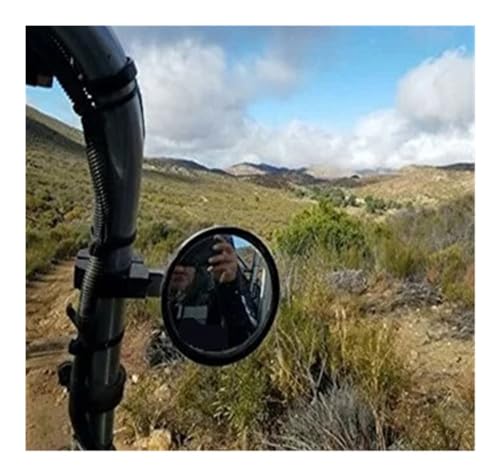 Espejo retrovisor UTV para ampliar el campo visual trasero en barras de manillar de 1,75 pulgadas 2