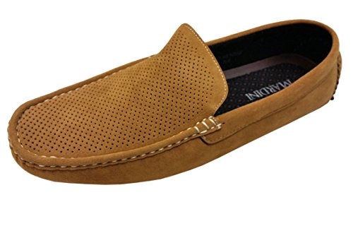 Mardini Men's Casual Shoe Loafer Italian Style Slip On (8 D(M), Camel)