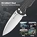 SENCUT Sachse Pocket Knife Folding Knife for EDC, Black Micarta Handle Satin 9Cr18MoV Blade Foldable Small Knife with Clip, Button Lock Everyday Carry Knife for Men Women Indoor Outdoor Gift S21007-1