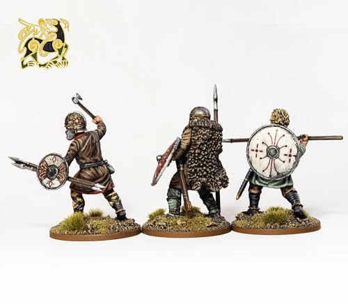 Wargames Delivered - Miniaturas Saxon de 28mm sin armadura 36 pcs miniatura 3