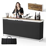 VINGLI 78' Portable Bar Table,...