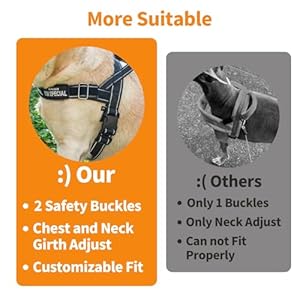 No Pull Dog Harness Reflective Escape Proof Dog Harness with 3 Adjustable Buckles for Small Medlium Large Dogs Brown L Cucciolini Doodles No pull dog harness reflective escape proof dog harness with 3 adjustable buckles for small medlium large dogs brown l cucciolini doodles