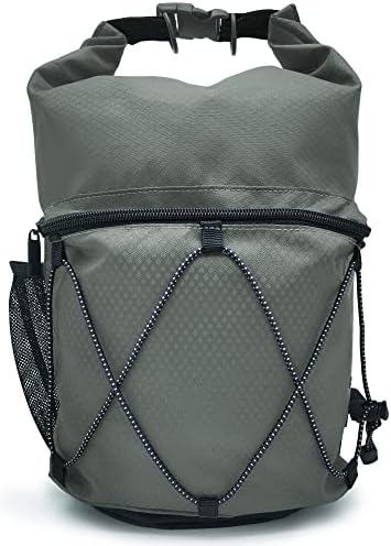 Beuniclo Waterproof Roll Top Pet Dog Food Travel Organizer Storage Bag Trash Bag Dispenser for Trips Outdoor Camping Free 350ml Portable Folding Bowl, 30 Cups / 10 lbs Large