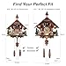 Cuckoo Clock Wall Art, Animated Scene, 12 Melodies, Volume Control, Night Mode, Germany Style Black Forest Retro Handcrafted Wooden Chalet, Traditional Rustic Home Decor, Gift for Family (12.5