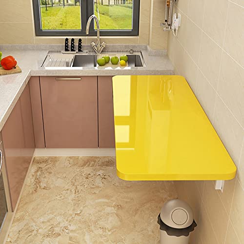 Table pliante murale cuisine avec abattant et bureau flottant gain de place