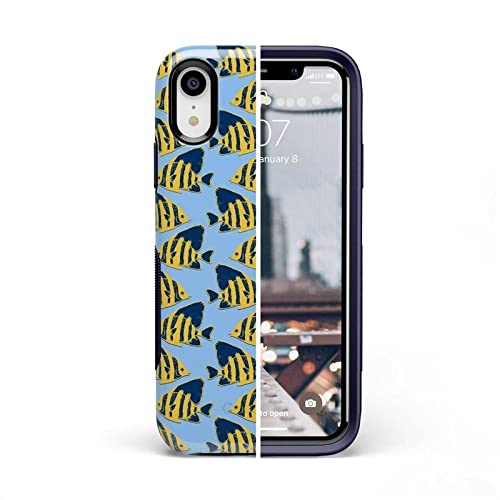 Amazon.com: Casely iPhone XR Case | Something's Fishy | Navy Blue