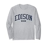 Edison Ohio OH College University Style Blue Long Sleeve T-Shirt